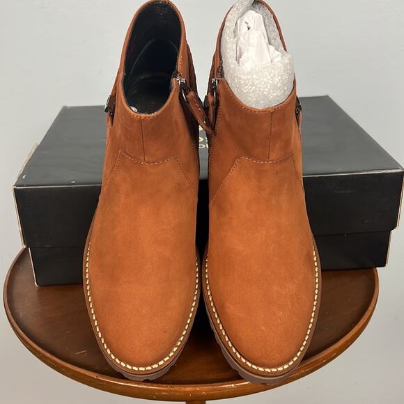 Marc Joseph Columbus Cognac ankle bootie size 6 - Picture 2 of 6